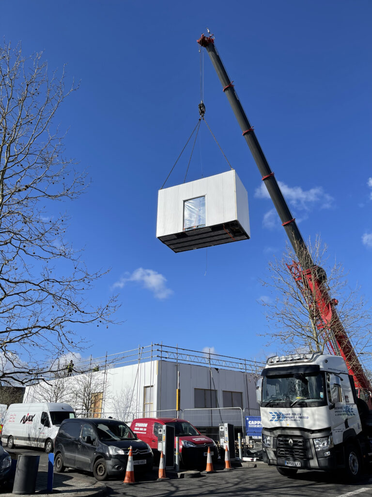 installation of modular bay