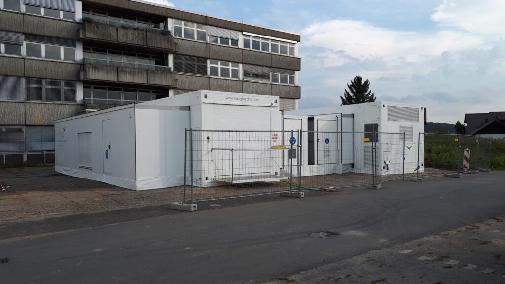 Q-bital mobile hospital deployed for refurbishment in Germany